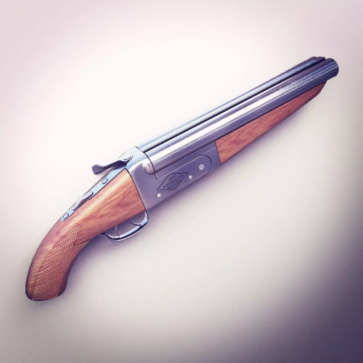 Sawed-off Shorgun Hi-Res 3D model