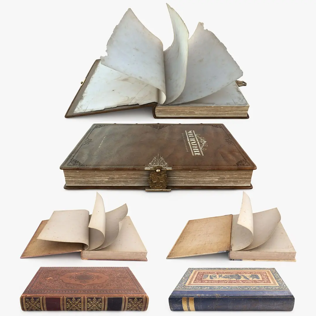 Book Collection Rigged And Animated 3D model