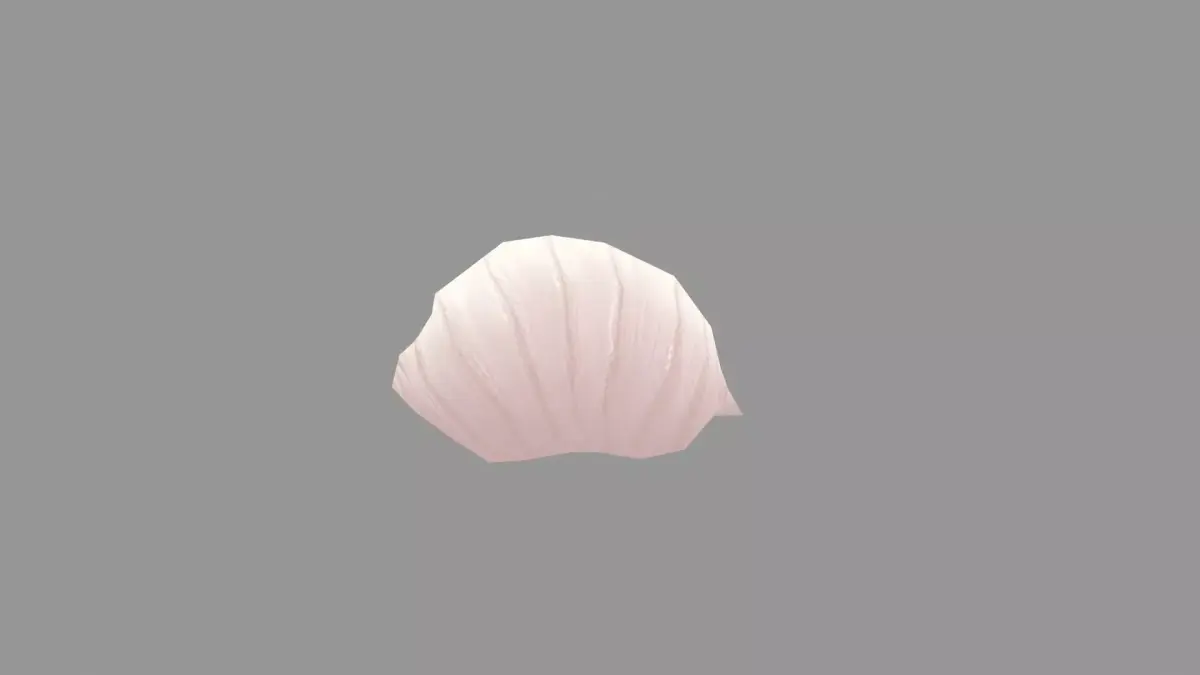 Cartoon silkworm pupa Low-poly 3D model