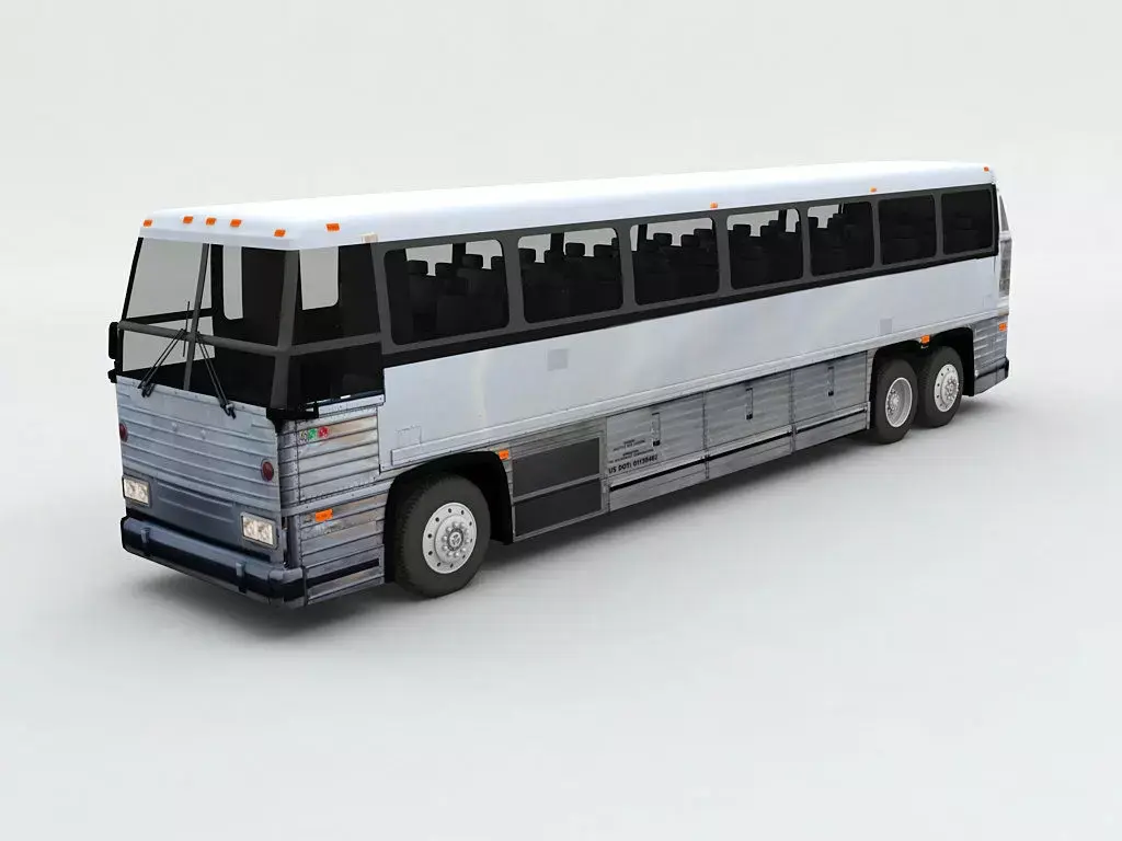 Charter Bus 3D model