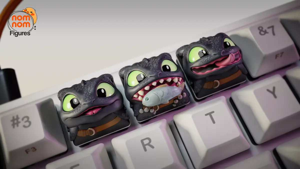 Toothless - How to Train your Dragon - Keycaps 3D print model