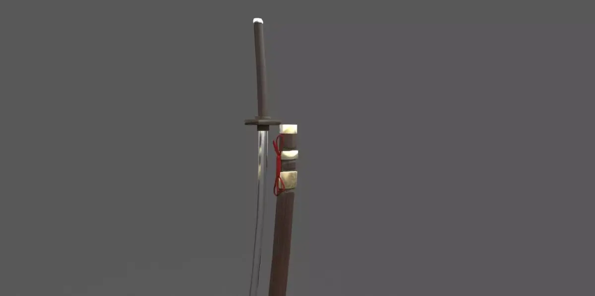 3D Katana Model Low-poly 3D model