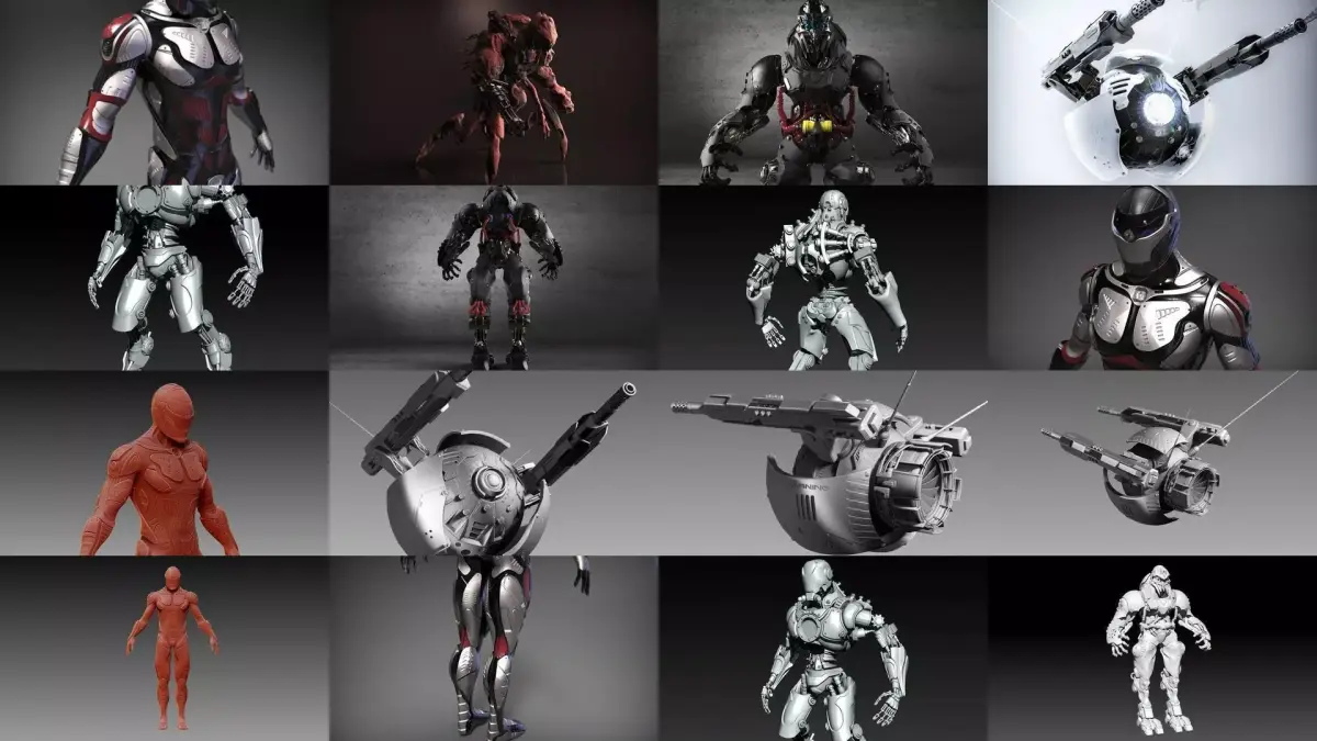 Sci-Fi Characters Part 4 3D Model Pack