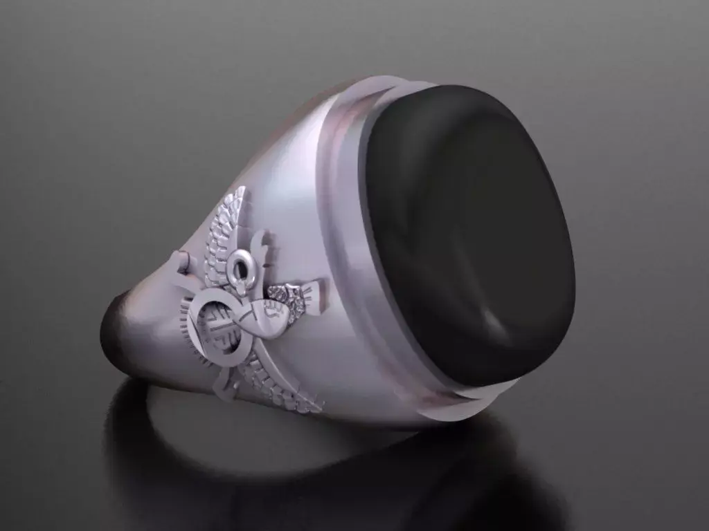 Simple Farvahar Ring 3D print model purchase