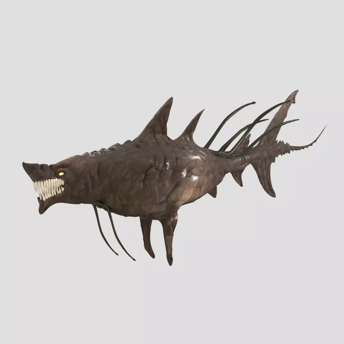 Leviathan Improved 3D Model Textured Sculpted and Rigged 3D model