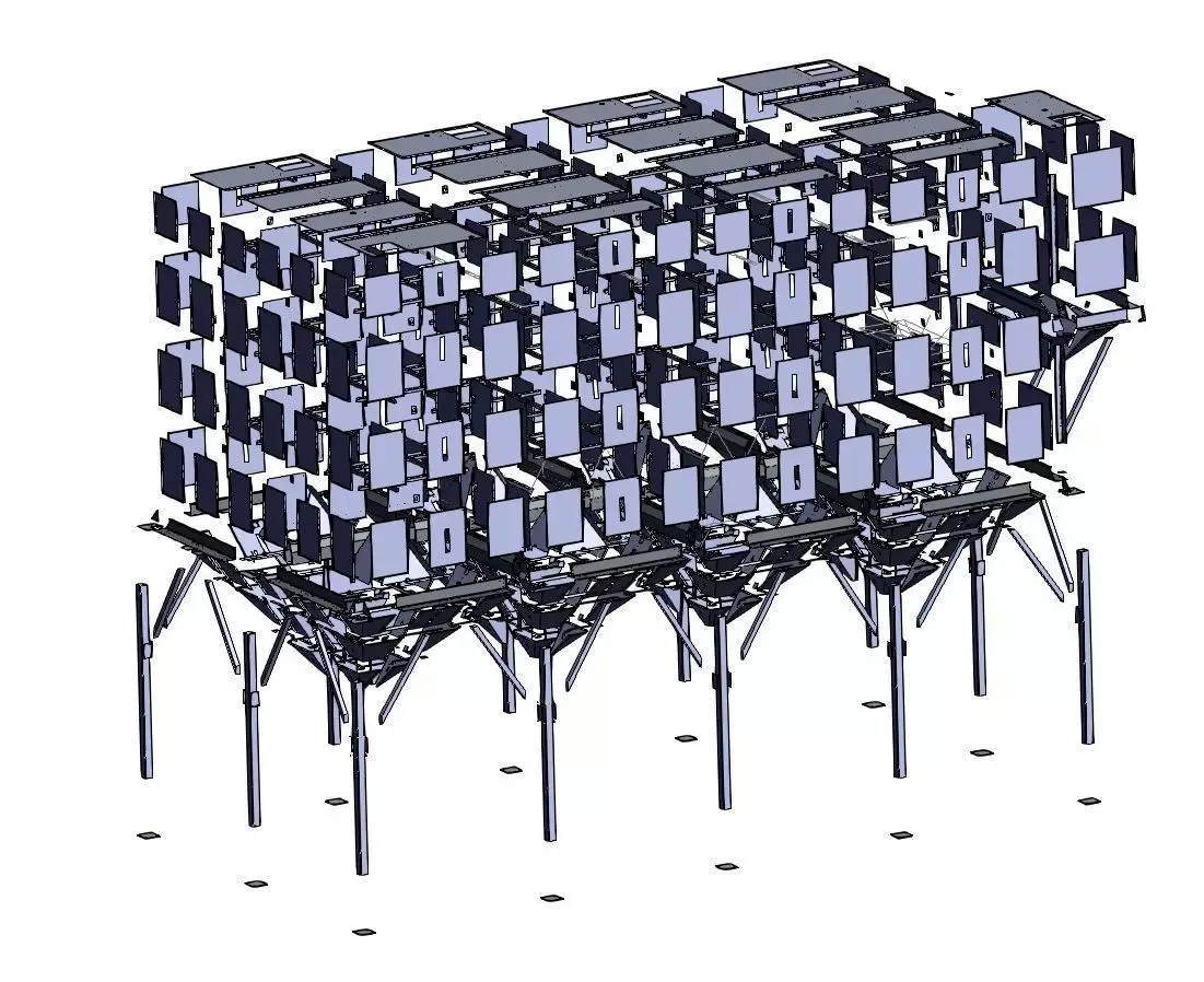 20MT Storage silos 3D model