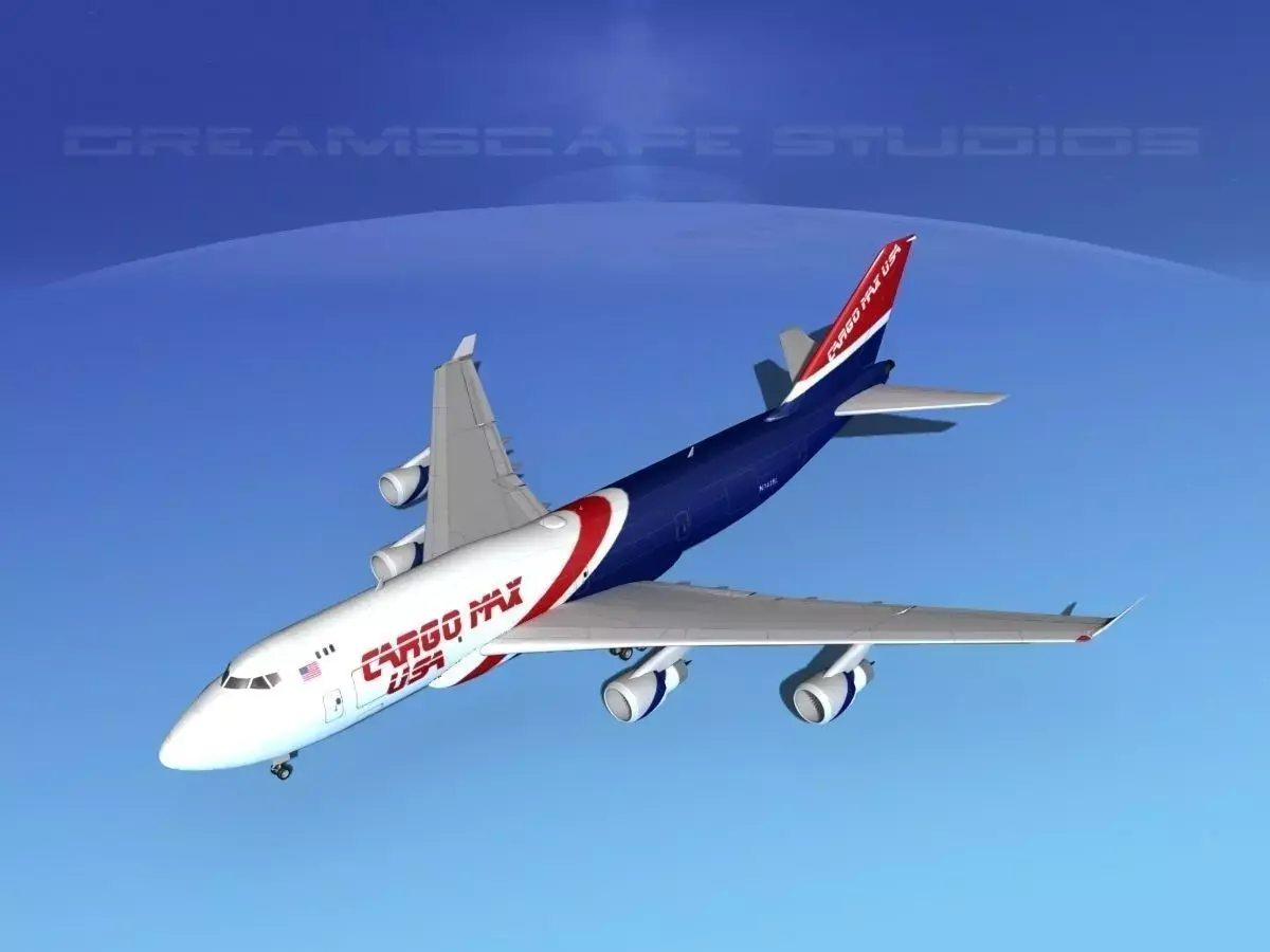 Boeing 747-400 Cargo 3 3D model