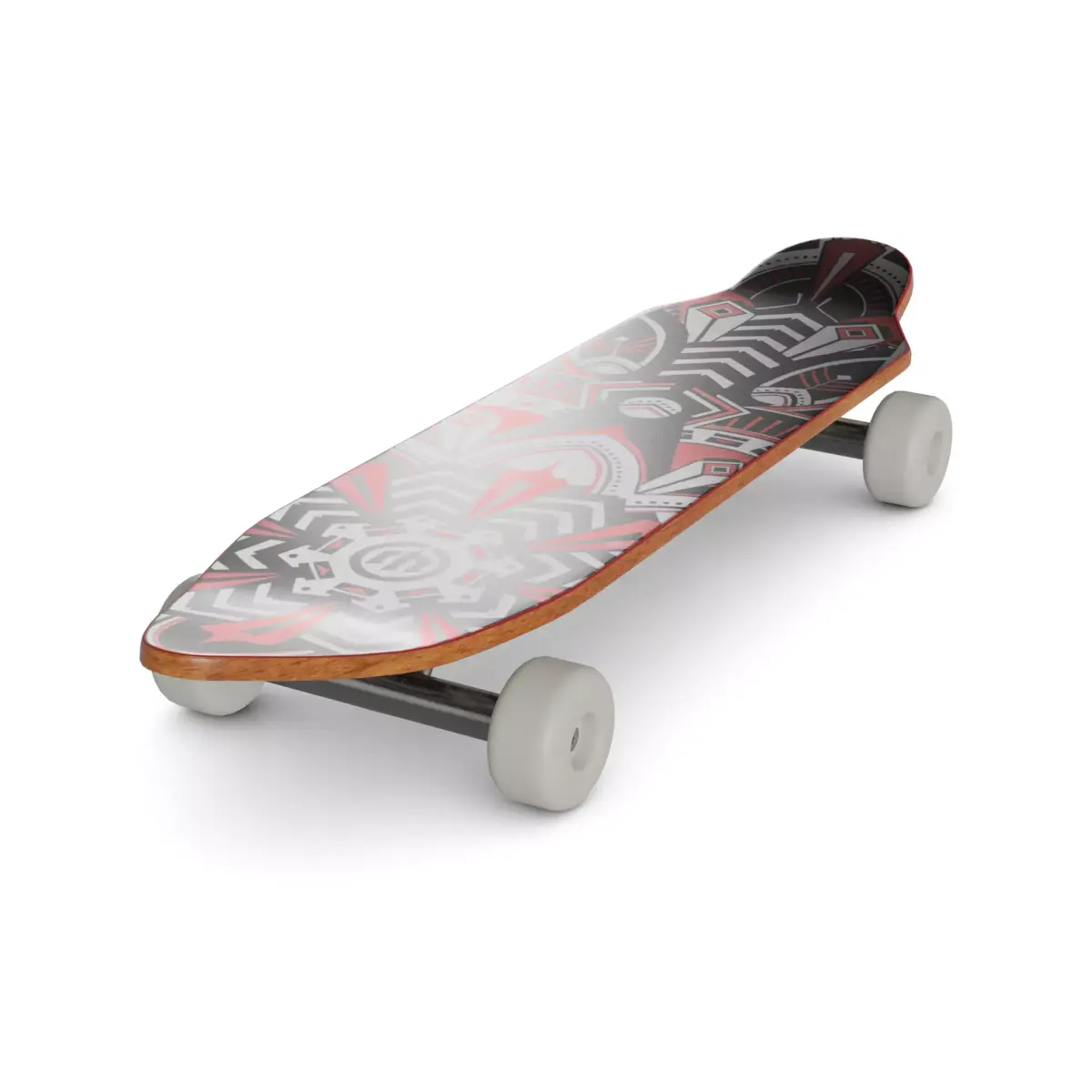 Standard Skateboard Low-poly 3D model