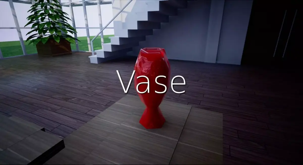 Vase SHC Quick Office LM Low-poly 3D model