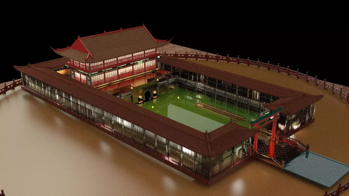  Chinese ancient house  3D model