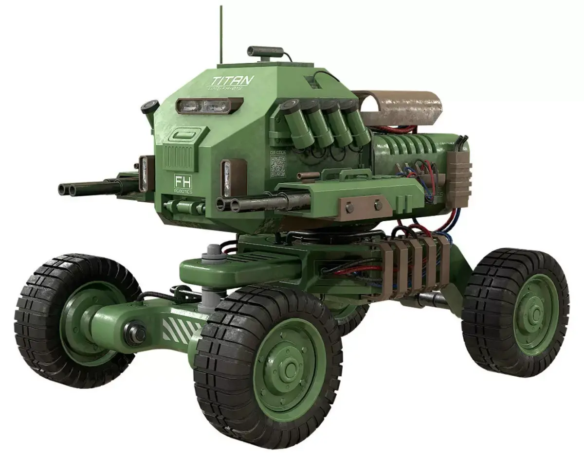 UGV Concept-1-Green 3D model