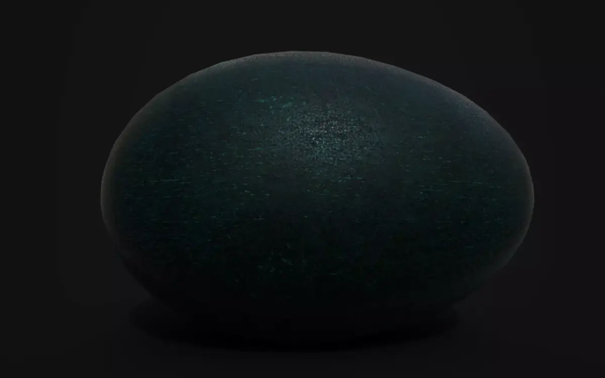 Emu Egg Low-poly 3D model