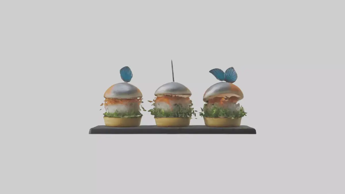 Fish sliders model Low-poly 3D model