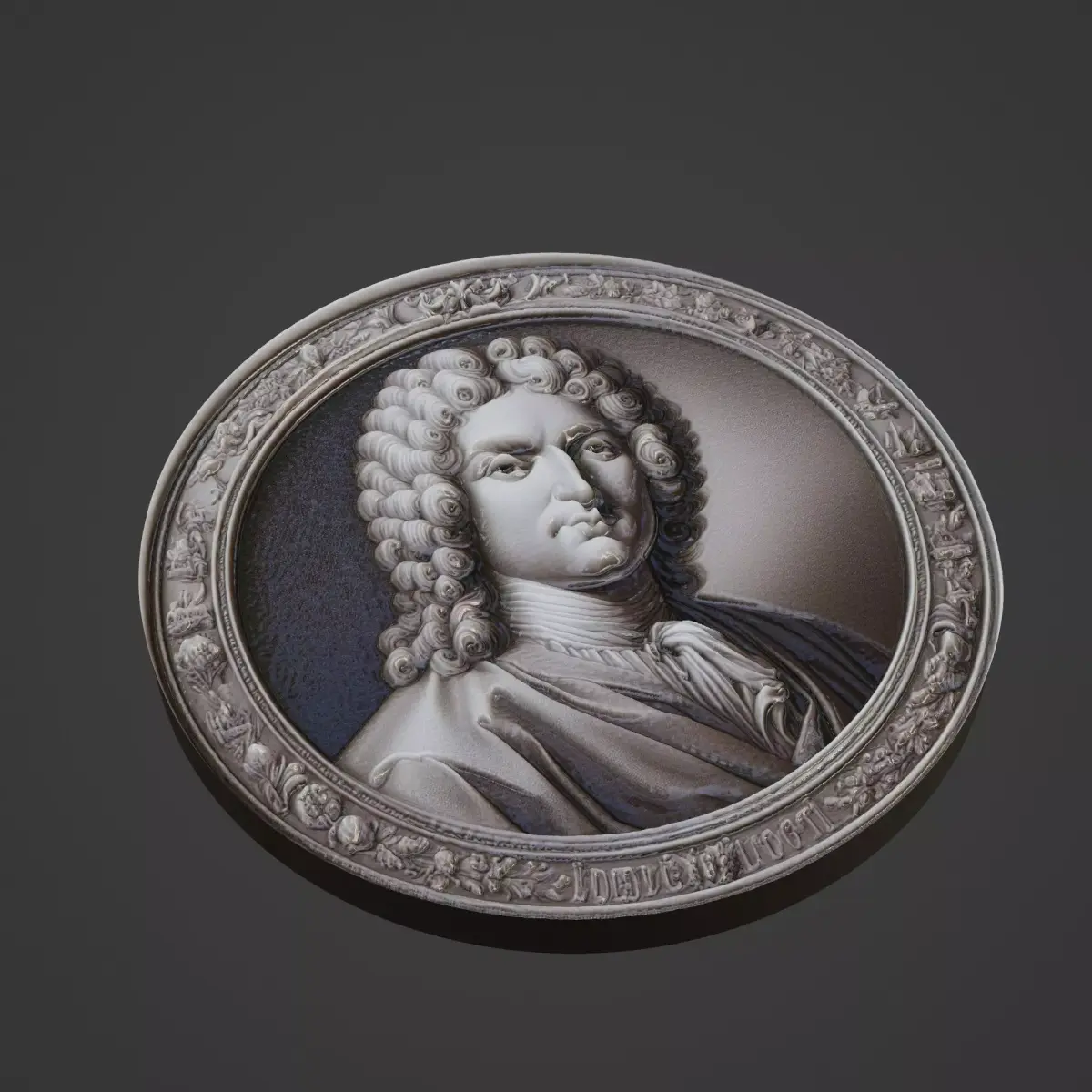 Diderot Medallion 3D print model buy