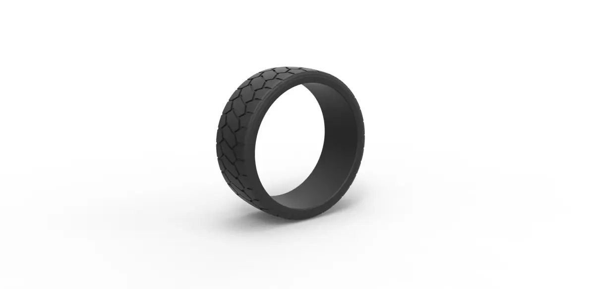 Truck low profile tire Scale 1 to 25 3D print model