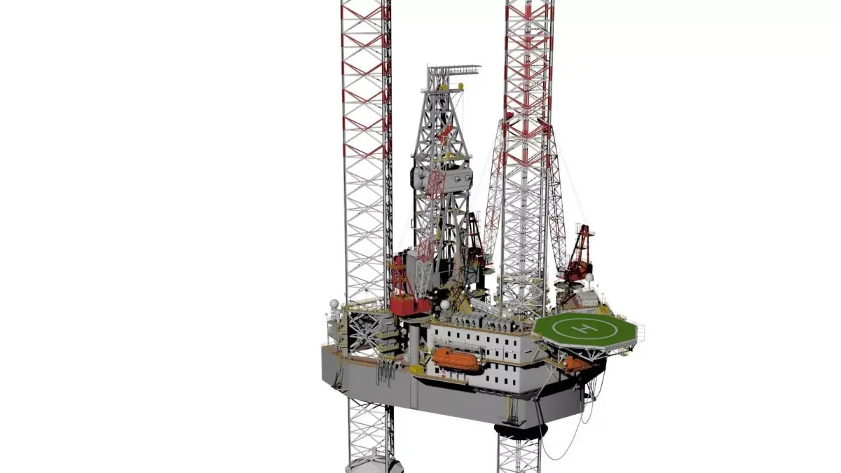 Jack up rig 3D model purchase