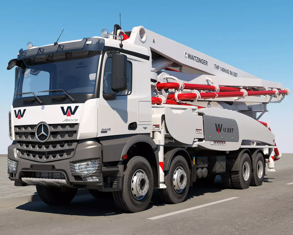  Mercedes Concrete Pump 3D model