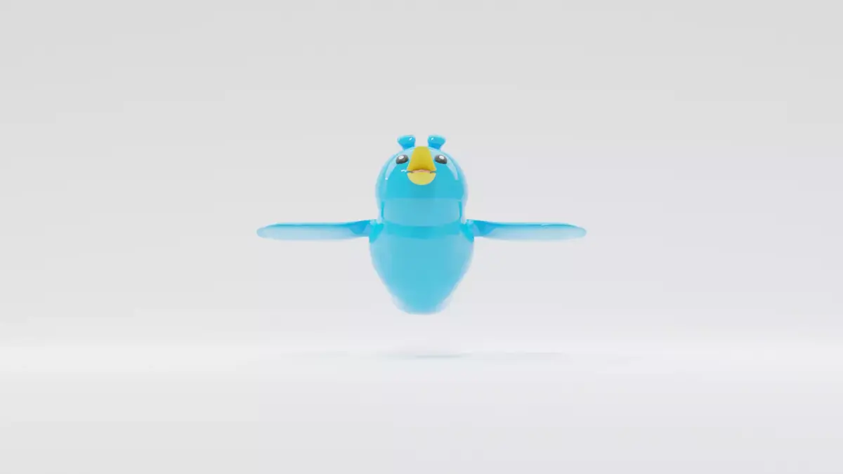 Twitter Bird 3D model