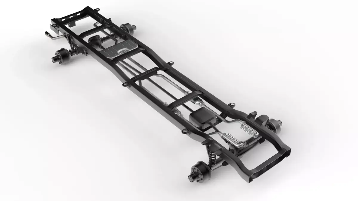 Pickup Chassis 4WD 3D model