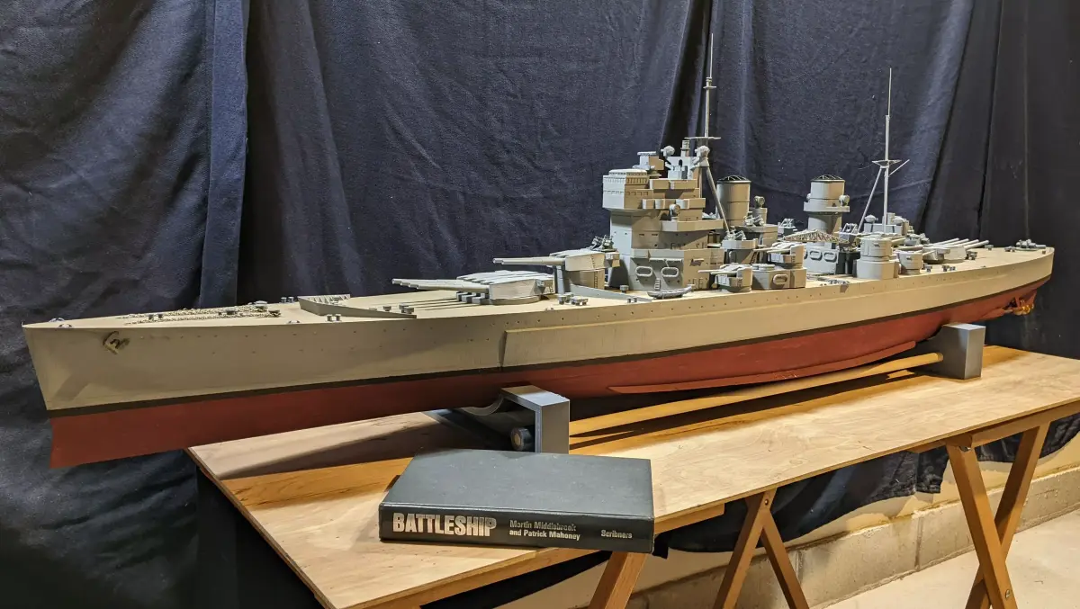  1 144 King George V Class Battleship 3D print model