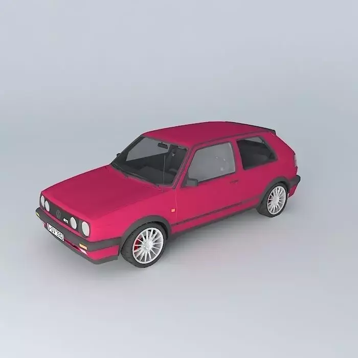 Volkswagen Golf Mk2 GTI Typ 19E 1989 Free 3D model