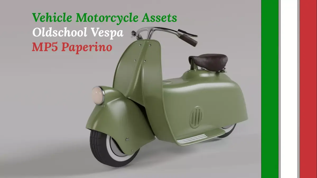 motorcycle MP5 vespa 3D model
