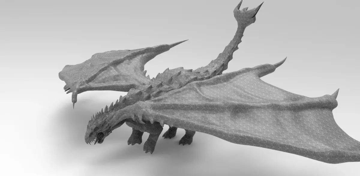 Dragon Dinosaur lizard Viking design  3D model
