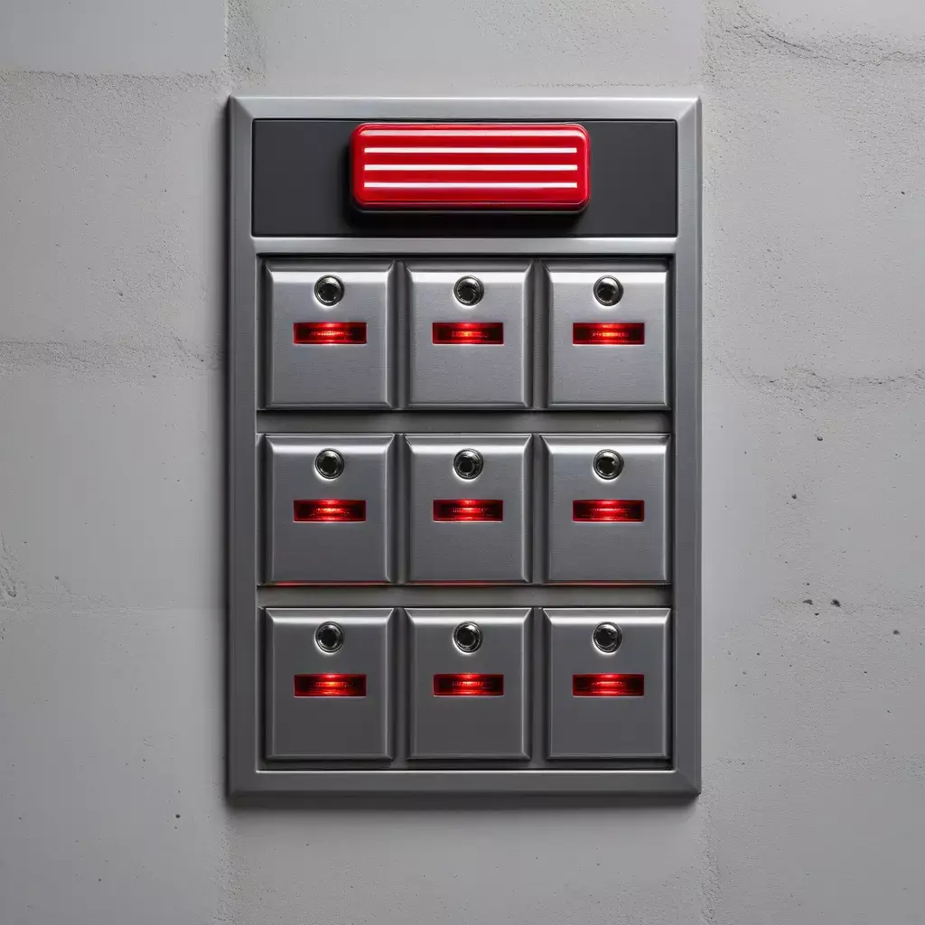 SciFi Intercom Buzzer Panel 3D model