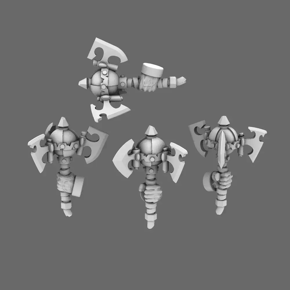 SO Blue Lads Elf Looted Axe Mauls LEFT 3D print model