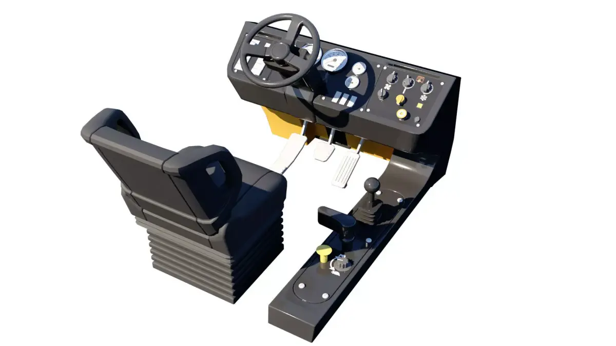 Truck Console  3D Model 3D model