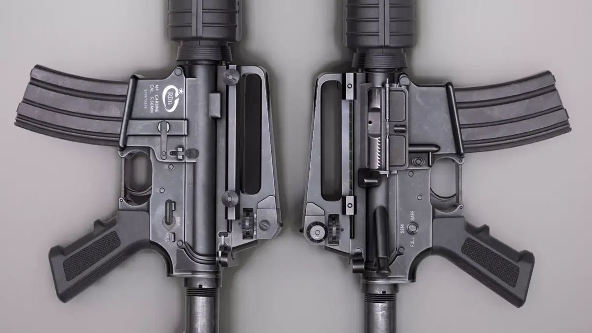 M4A1 Rifle Low-poly 3D model get