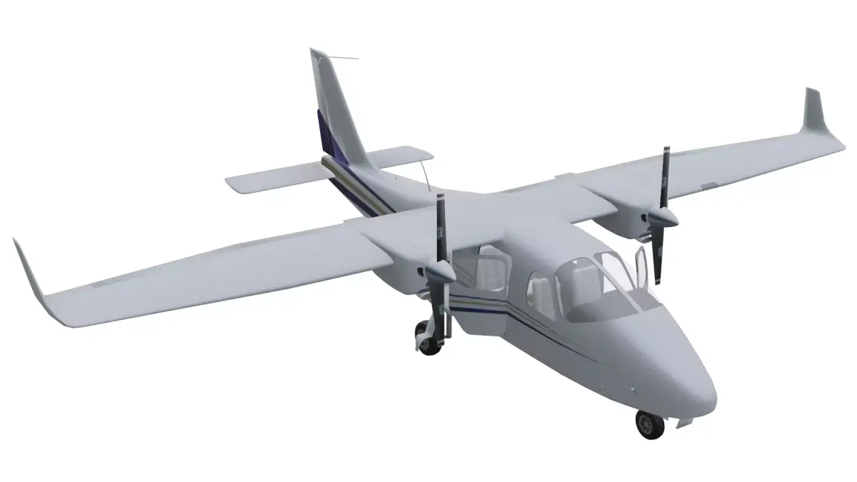 Tecnam P2006T Low-poly 3D model