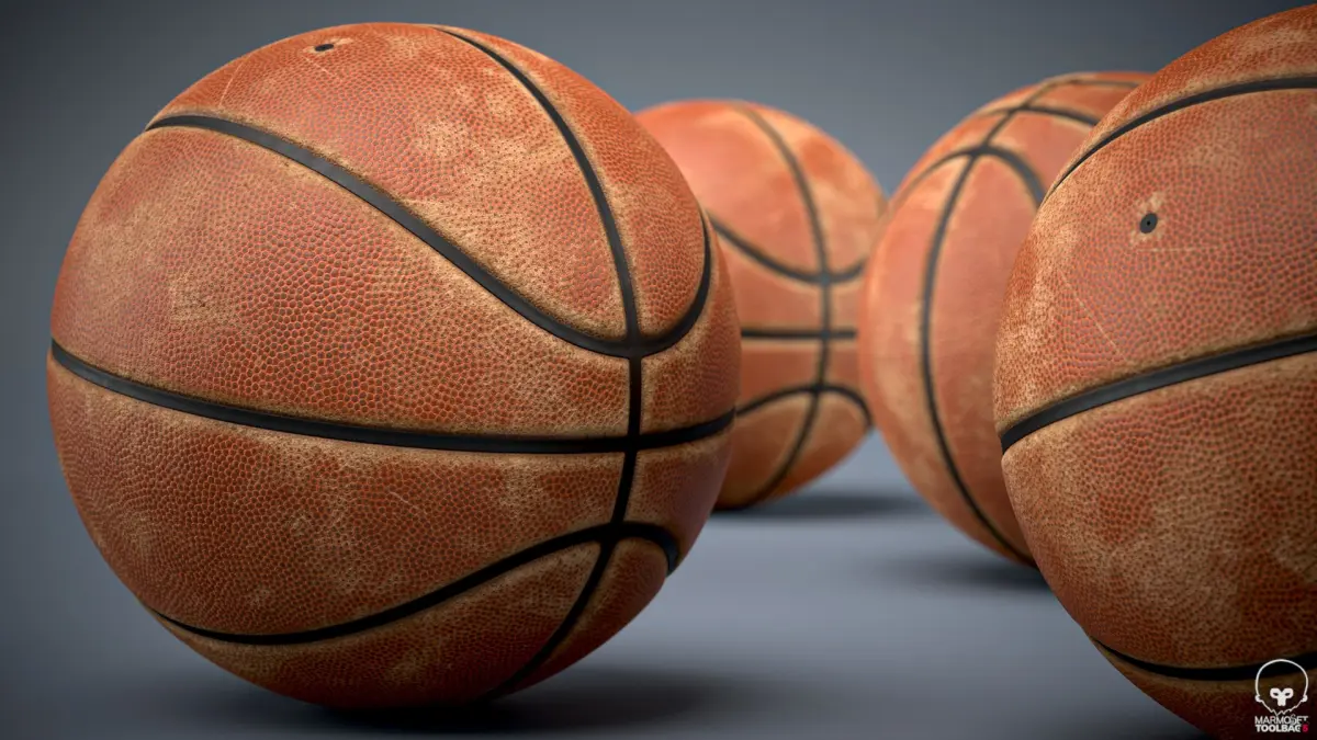 Dirty Basketball Ball - 01 3D model