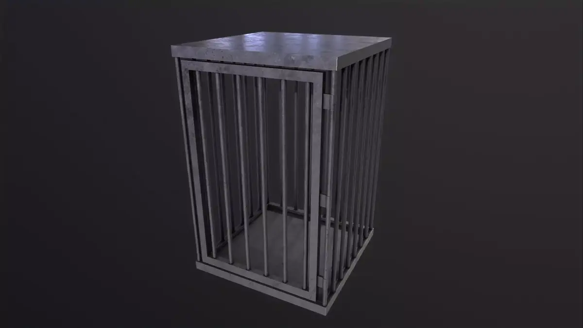 Cage 3D Model Low-poly 3D model