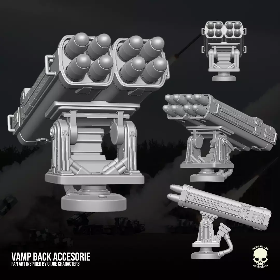 Vamp Accesories GI Joe Fan Art kit 3D printable File 3D print model