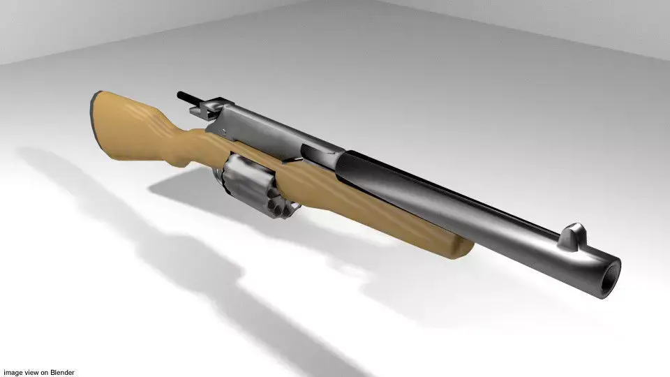 Revolver - Shortgun Type 1 3D model