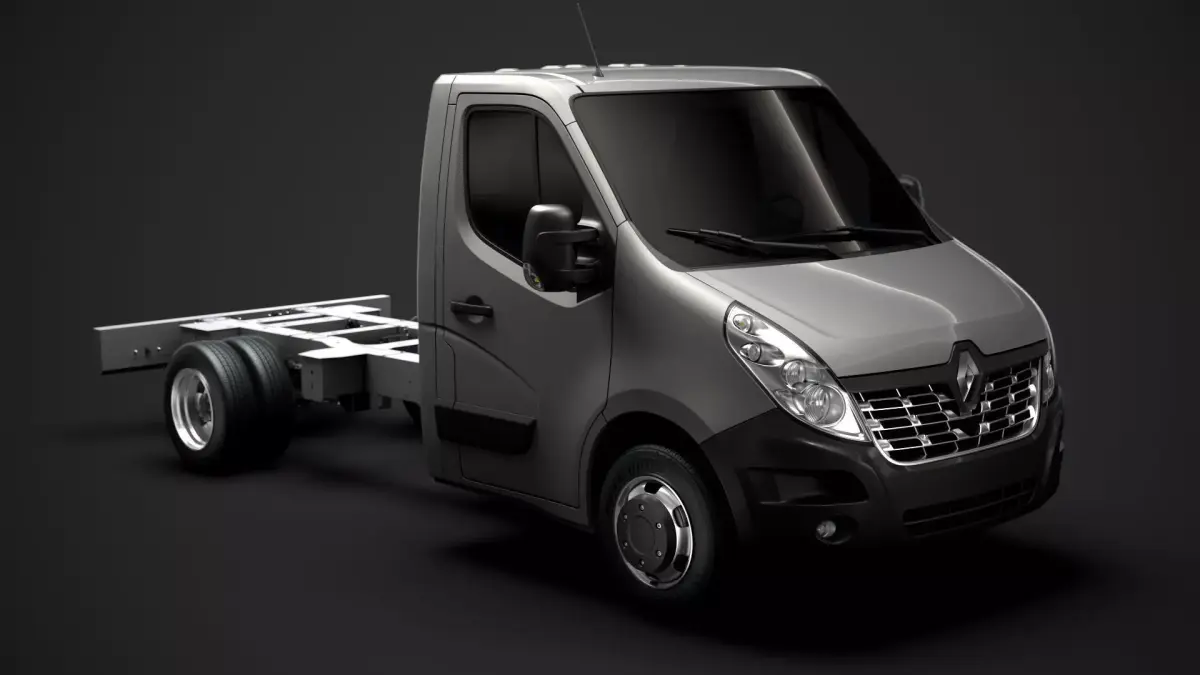 Renault Master SingleCab DW E20 Chassis 2014 3D model
