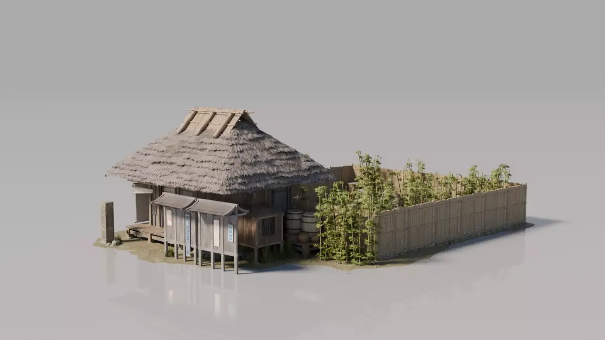 Traditional Japanese House 18 3D model