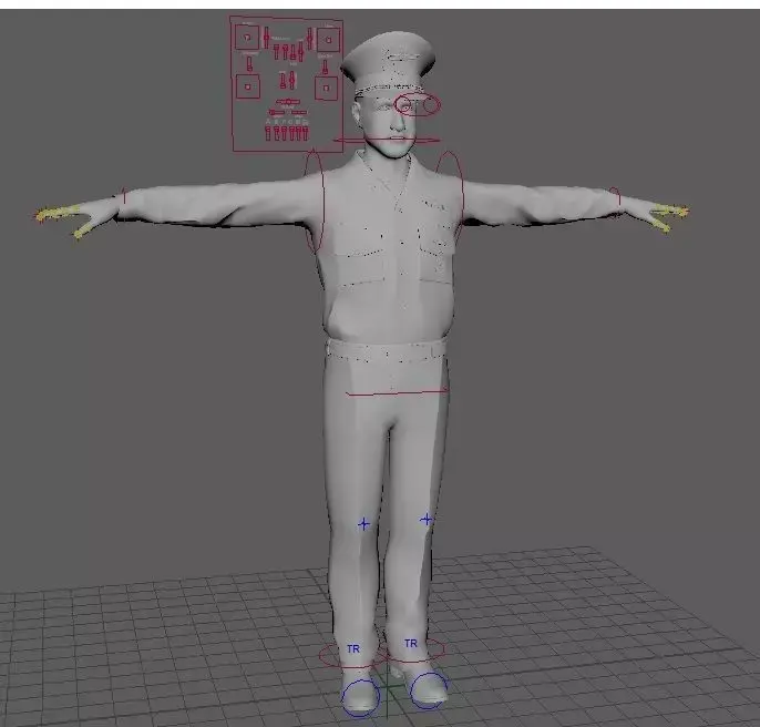 Us Officer Model  3D model