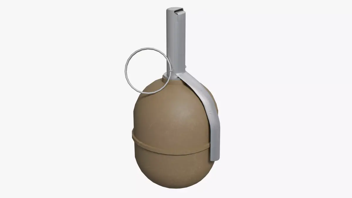 RGD-5 Grenade - Low Poly Game Ready Low-poly 3D model