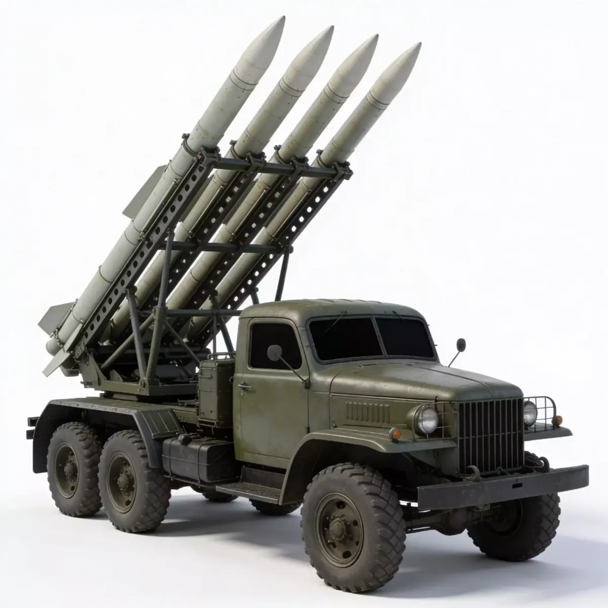 WWII Rocket Launcher  3D Model Low-poly 3D model