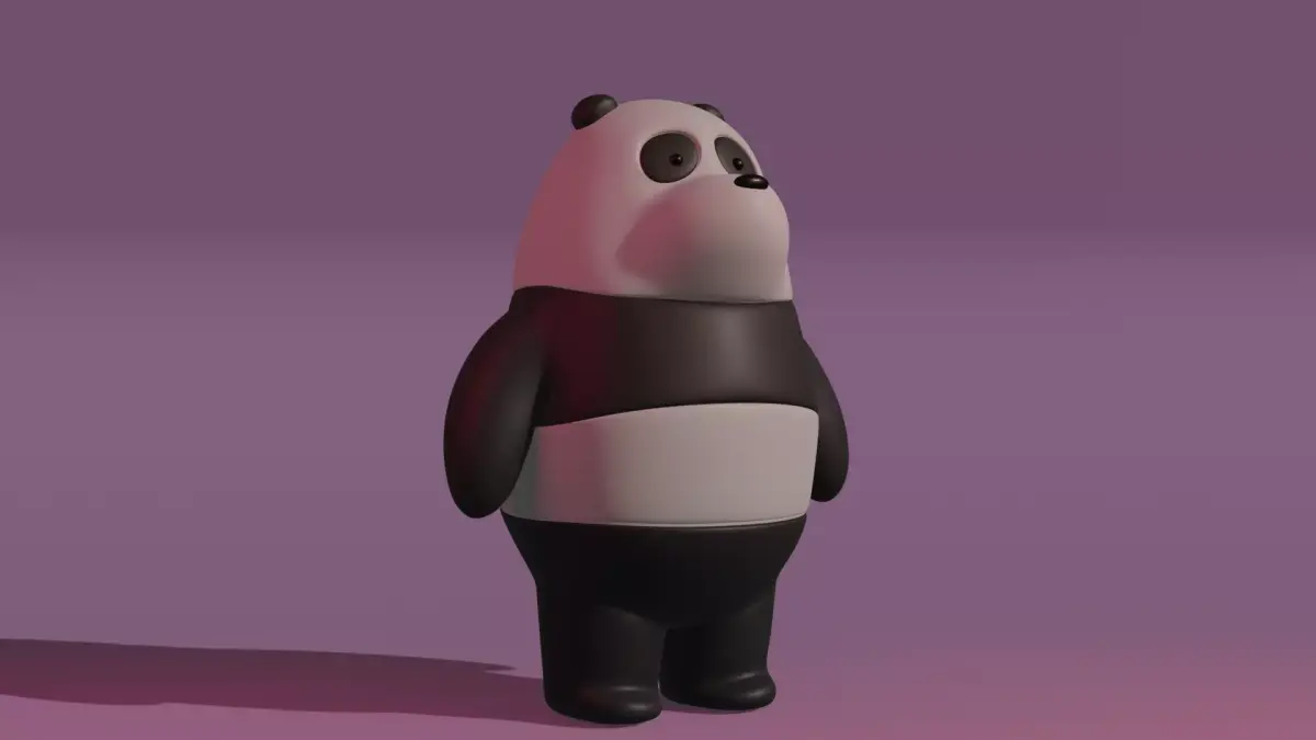 Panda bear 3D model