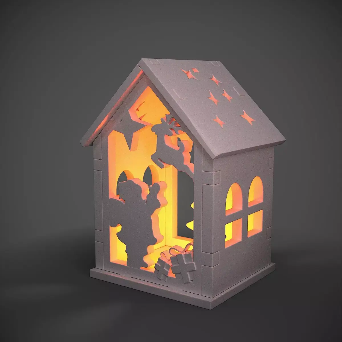 toy Christmas house 3D print model purchase