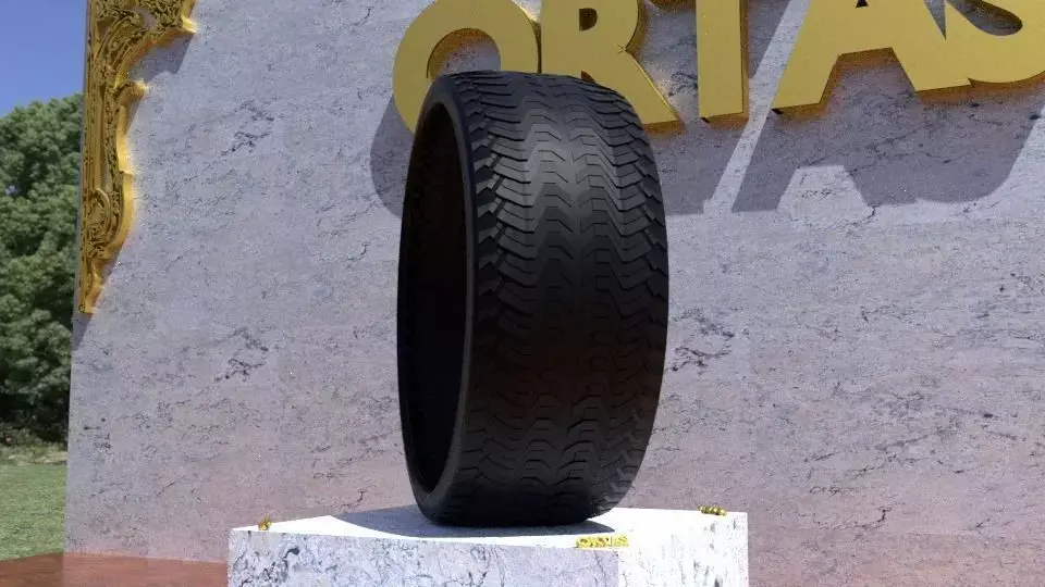 ORTAS TIRE NO 37 GAME READY Low-poly 3D model