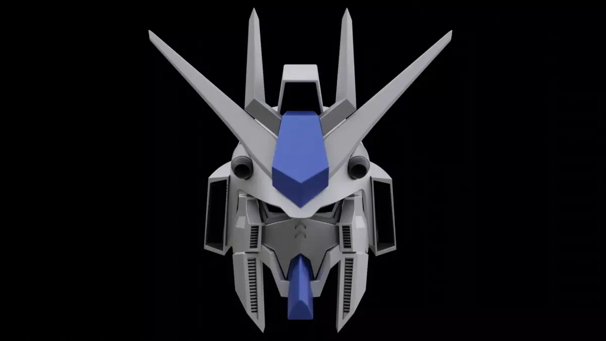 Gundam Robot Head 3D model