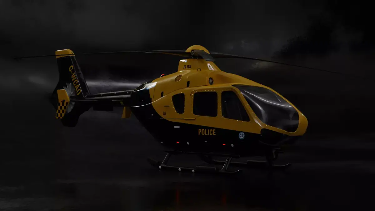 Helicopter london fire brigade 3D model