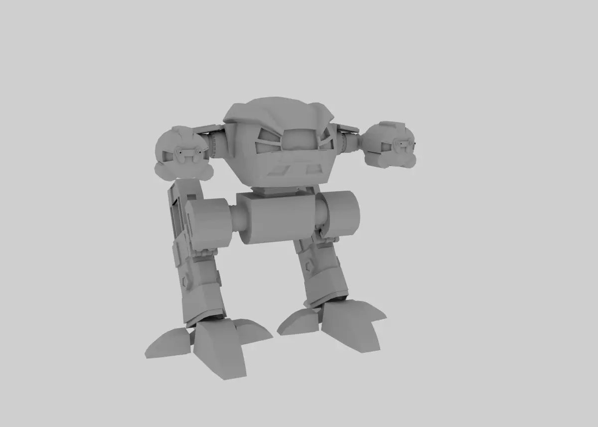 robot Low-poly 3D model 25