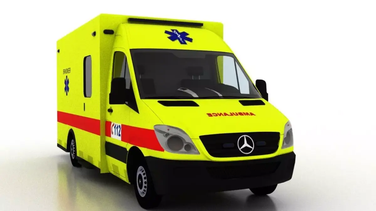 Mercedes Benz Sprinter Truck Belgium Ambulance 3D model