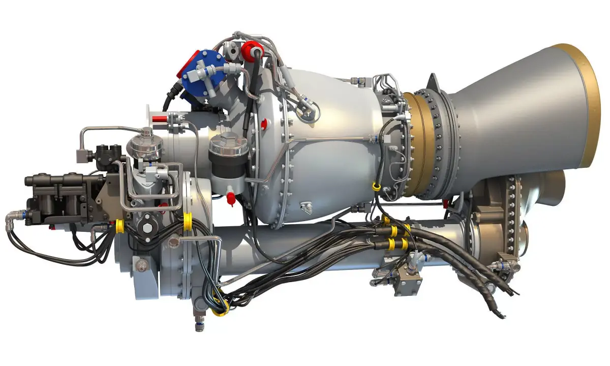Turboshaft Helicopter Engine 3D model