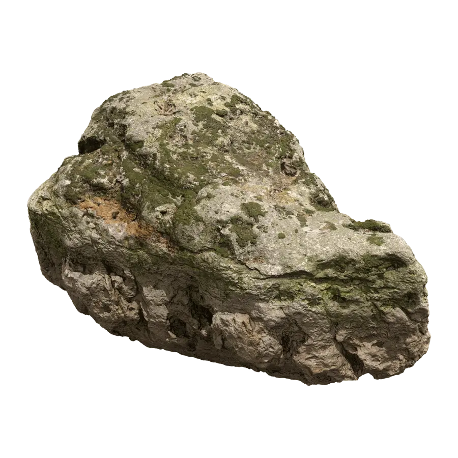  Mossy Rippled Large Rock Boulder Model  purchase